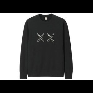 Men’s Uniqlo Kaws Black Sweater Size L